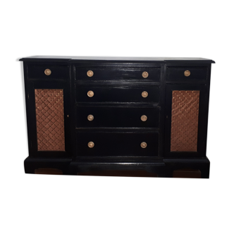 Buffet commode anglais noir