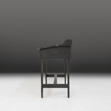 Swedish desk 19th century in black original paint
