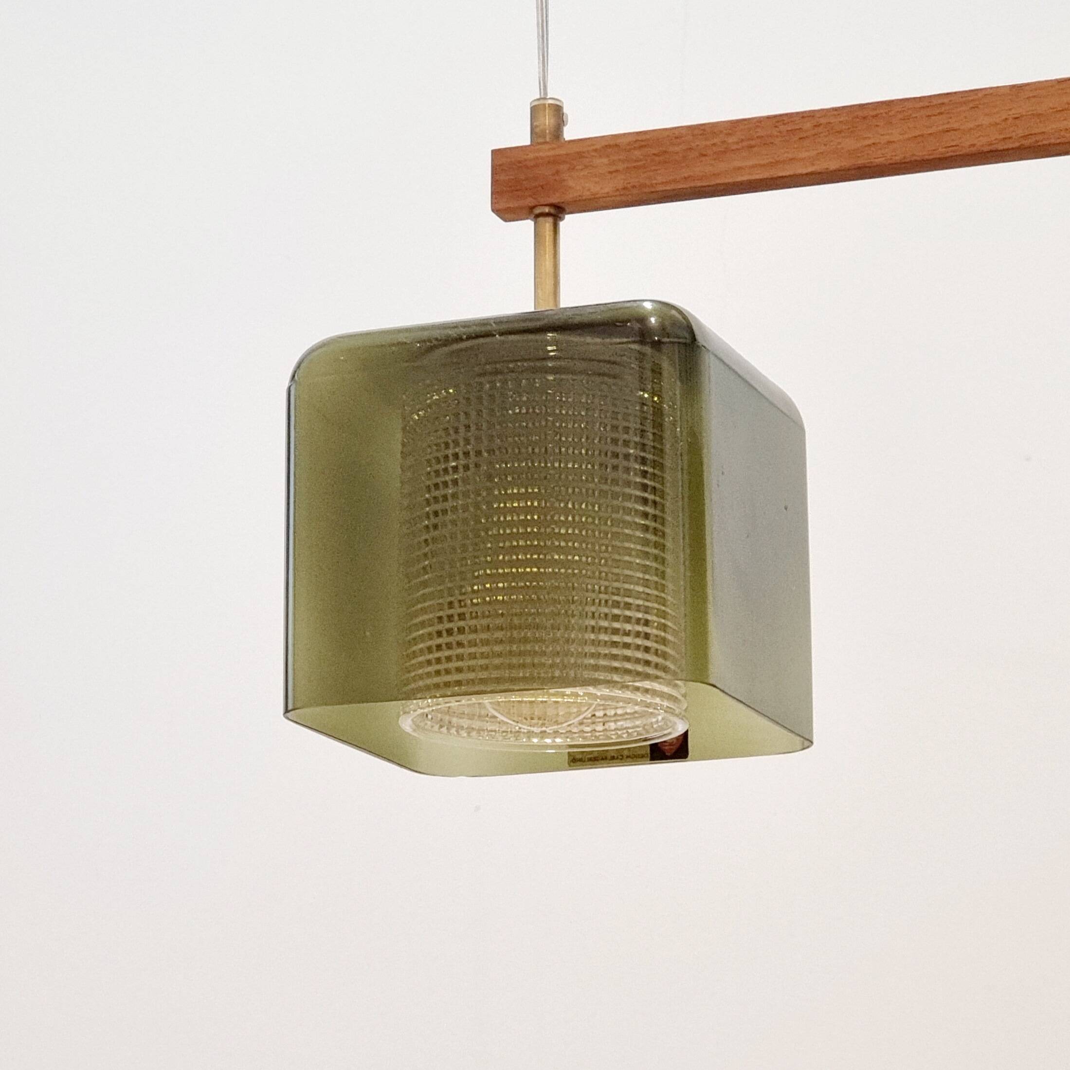 Mid-Century Scandinavian Glass Ceiling Light by C. Fagerlund for Orrefors