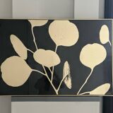 Gold and black floral abstraction