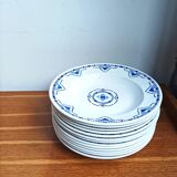 Art Deco plates, St Amand earthenware