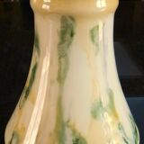Large vase, blown glass with colored inclusions, Murano design from the 80s