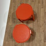 Pair of Prisunic side tables, bedside tables, 1970s