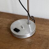 Eye ball lamp. 1970. Brushed stainless steel.