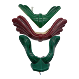 3 art deco wall lamps