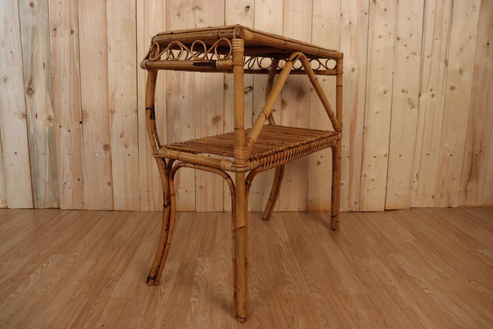 Vintage rattan console Italy