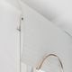 Pair of vintage 80s wall lamps in decorated glass Italian design