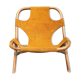 Armchair 1960 bamboo and suede leather