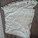 dessus de lit couverture vintage en crochet avec franges sur les bords