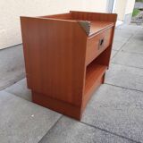 Navy bedside table