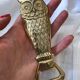 Bronze owl bottle opener