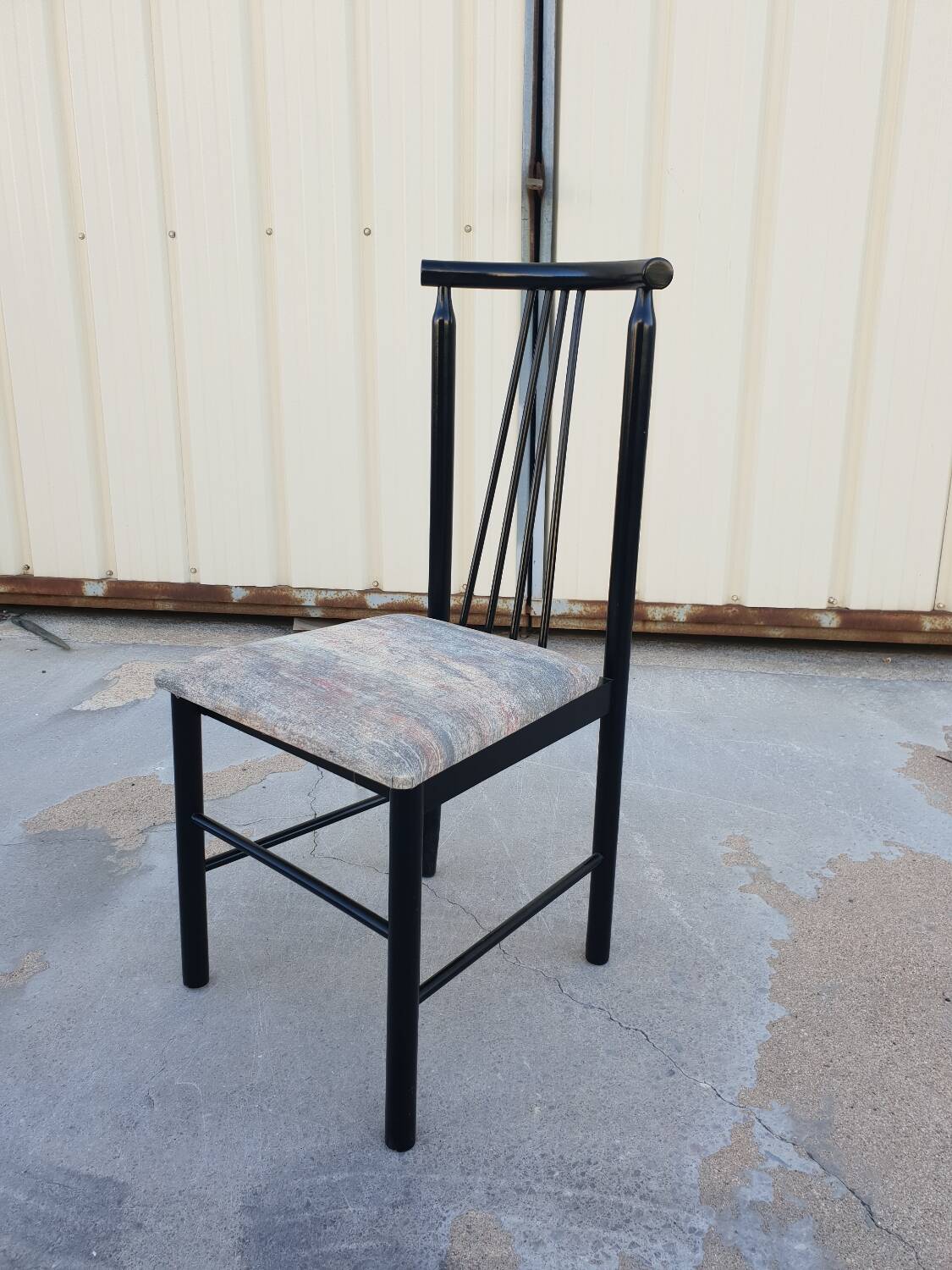 Series of 4 designer chairs 1980