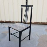 Série de 4 chaises design 1980