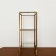 Gilded Italian Hollywood Regency Metal Shelf by Hans Kögl