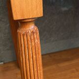 Wooden desk with drawers and storage