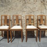 4 art deco style chairs