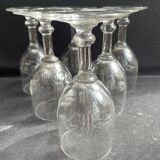 6 vintage port glasses