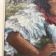 " La Gitane " huile sur toile encadrée. XX siècle