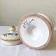 Apothecary pot Rhubarbe signed Lallier earthenware of art of Moustiers