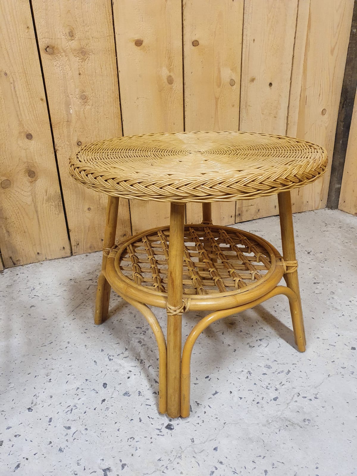 Rotin lounge, 1 sofa, 2 armchairs, 1 table