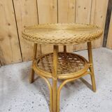 Rotin lounge, 1 sofa, 2 armchairs, 1 table