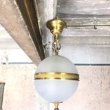 Vintage pendant light, frosted glass ball pendant light, ceiling lamp, chandelier
