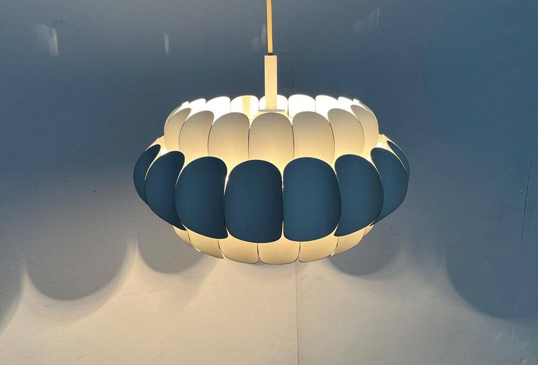 White metal suspension from the mid-century by H. Zender for Temde, 1960s.
