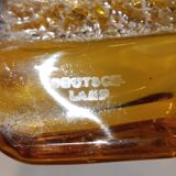 Stölzle Art Deco Amber Orange Tulip Vase 1930
