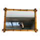 Miroir au mercure, bois effet bambou, fin XIX début XX ème