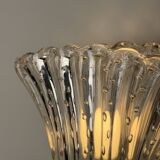 Pair of Archimede Seguso “Bullicante” Murano Glass Wall Sconces, 1940s