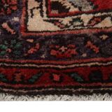 Vintage Mid-Century Geometric Runner, Hand-Knotted Wool Stair & Hallway Rug