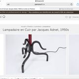 1950s iron floor lamp