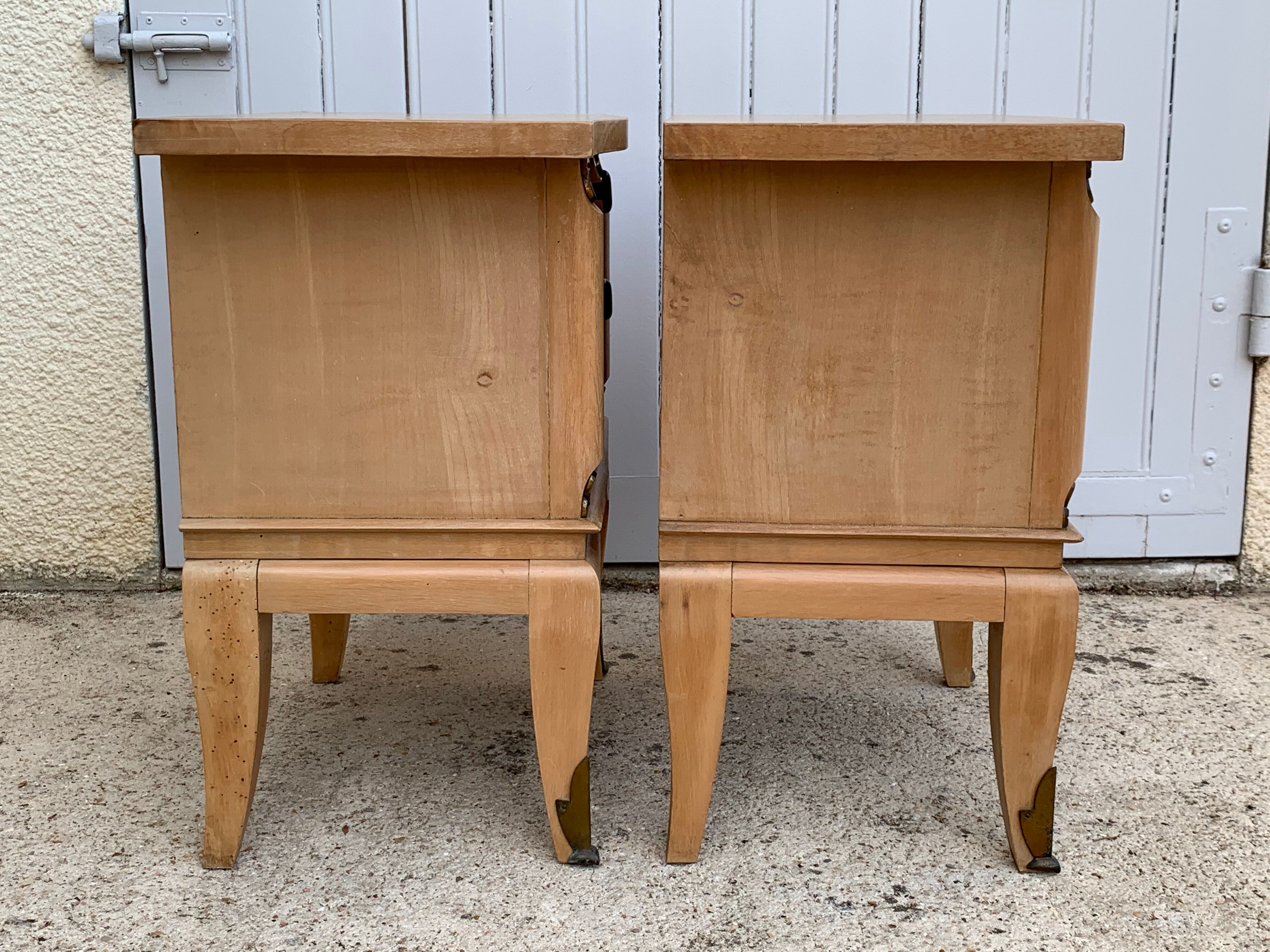 Pair of art deco bedsides