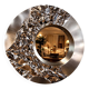 Miroir vintage en chrome organique grand (Miroir de mercure)