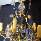 Cage chandelier with tassels
