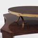 Alberto Pinto paire de tables d’appoint wengé et laiton 1990