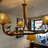 Berthes Glasser 1970 rope chandelier