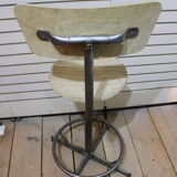 2 Vintage bar stools - adjustable height