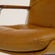 Vaghi leather, aluminium and teak office chair 1970s