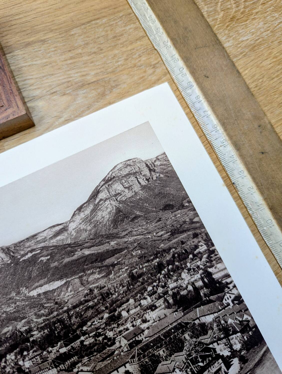 Chambéry, Savoie, photo print from 1942.
