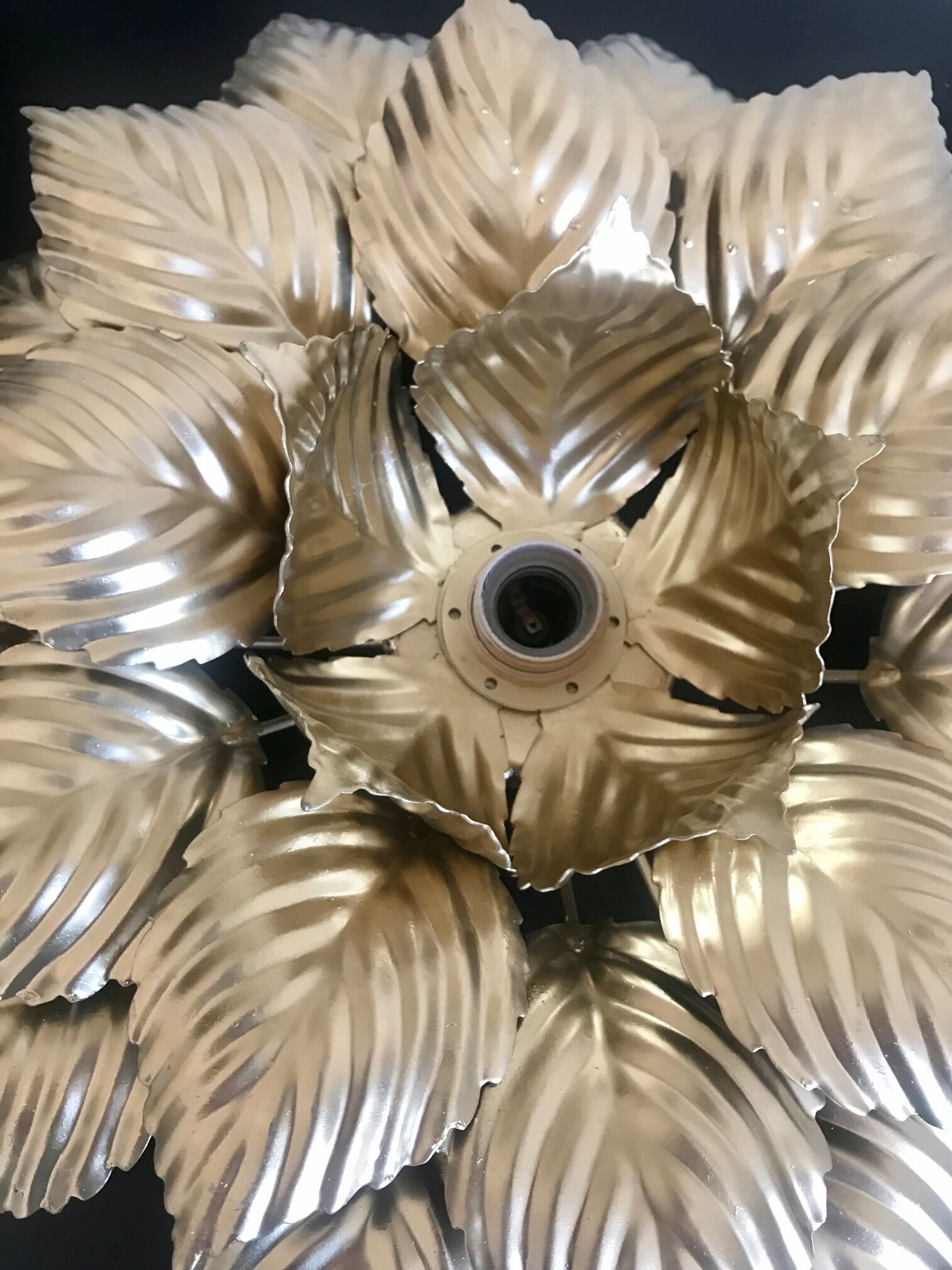 Masca golden flower applique