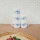 Set of 5 cups espresso Arcopal Myosotis Veronica vintage