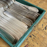 Ménagère set couverts en métal argenté 21 pièces