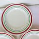 3 vintage porcelain dinner plates 220534