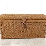 Vintage papercord chest, 1970s