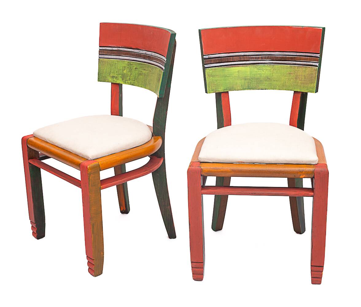 6 Art Deco chairs
