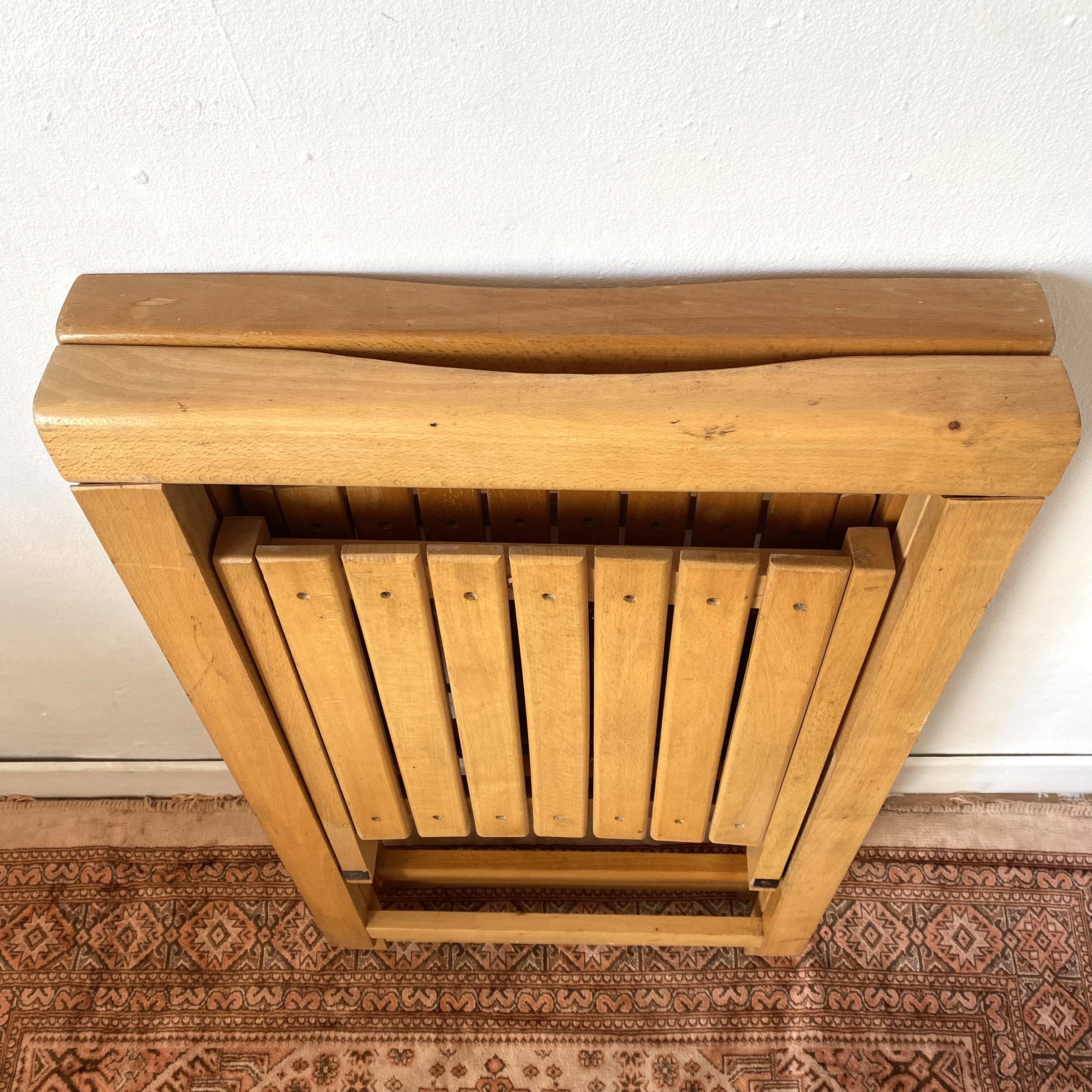 designer folding chairs in beech wood