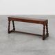 Antique English oak farmhouse bench, UK ca. 1850