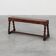 Antique English oak farmhouse bench, UK ca. 1850