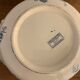 Soupière ravier and dish old blue porcelain Sarreguemines model Groseilles